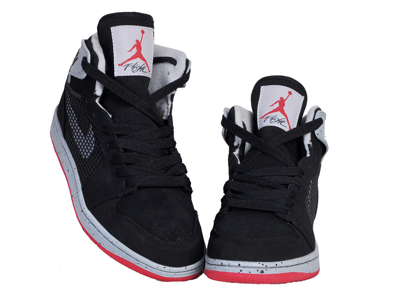 New Arrival Jordan 1 Retro 89 Black Grey Red Shoes