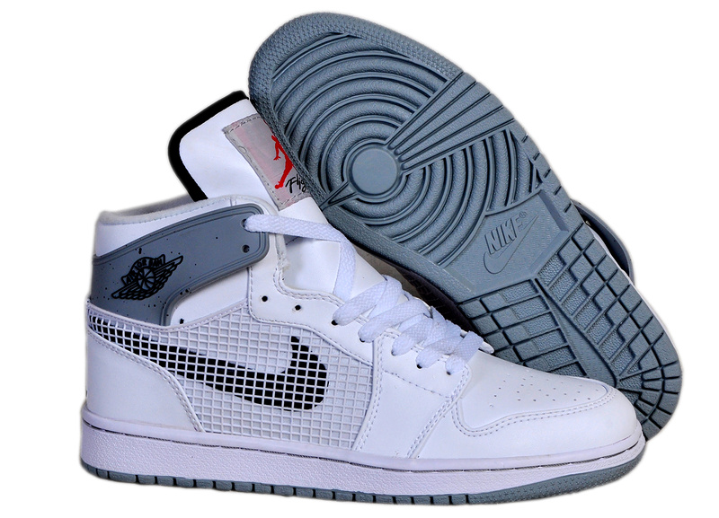 New Arrival Jordan 1 Retro 89 White Grey Shoes - Click Image to Close