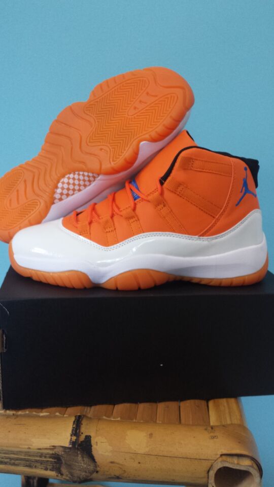 Air Jordan 11 Low Orange White Shoes - Click Image to Close