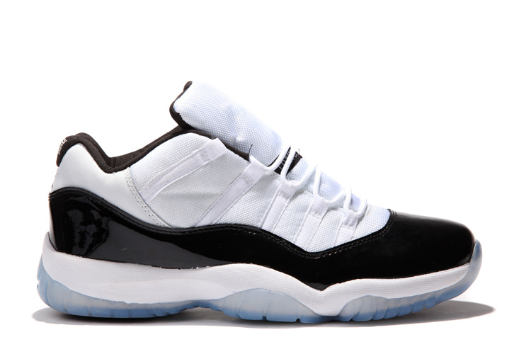 Air Jordan 11 Low White Black Concard Shoes - Click Image to Close