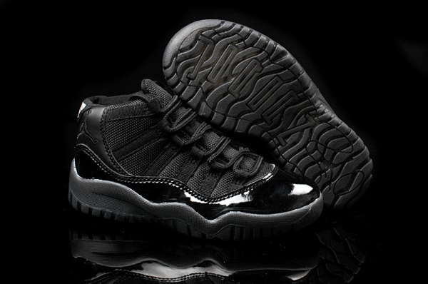 Air Jordan 11 Retro Low Shoes All Black - Click Image to Close