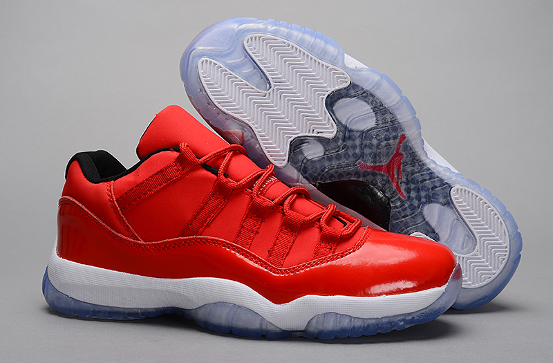 Air Jordan 11 Retro Low Red White Shoes