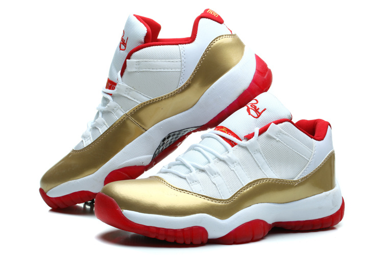 red and gold jordan 11