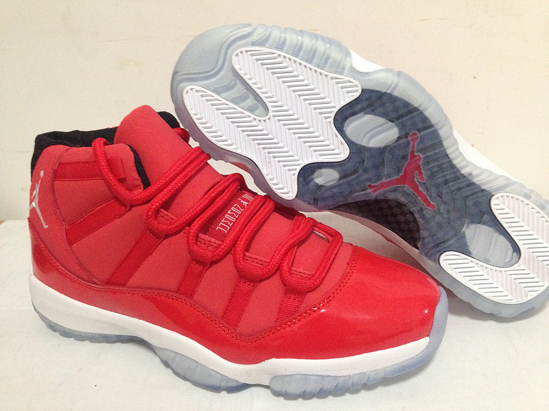 Air Jordan 11 Toro Red White Shoes - Click Image to Close