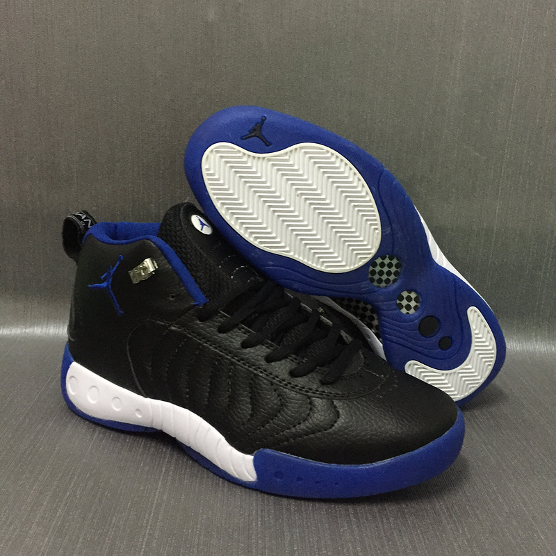 Air Jordan 12.5 Black Blue White Shoes - Click Image to Close