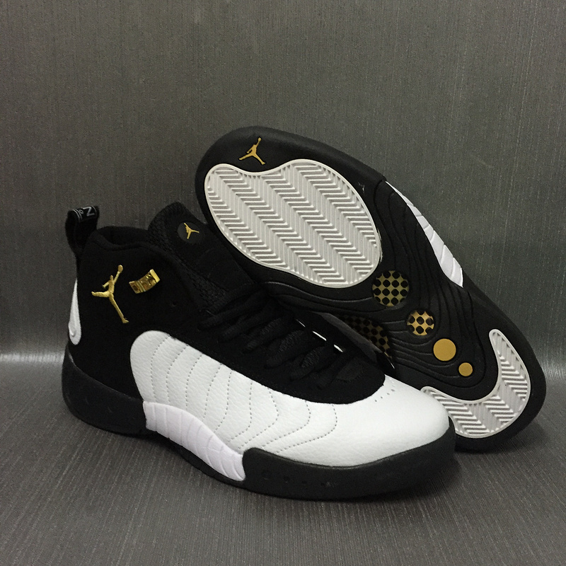 Air Jordan 12.5 White Black Yellow Shoes