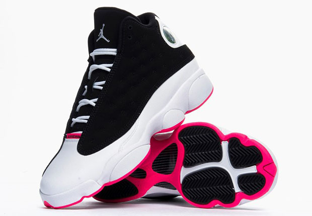 Air Jordan 13 GS Black Hyper Pink Shoes For Women