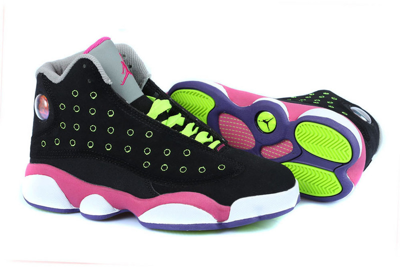 Air Jordan 13 GS Venom Green For Women - Click Image to Close