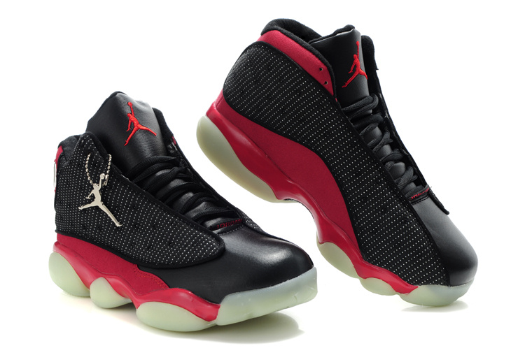 Midnight Air Jordan 13 Black White Red - Click Image to Close