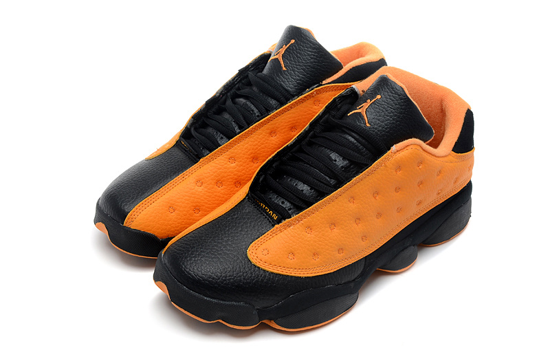 New Arrival Jordan 13 Low Black Orange Shoes