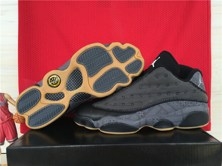 Air Jordan 13 Low Quai 54 Black Shoes - Click Image to Close