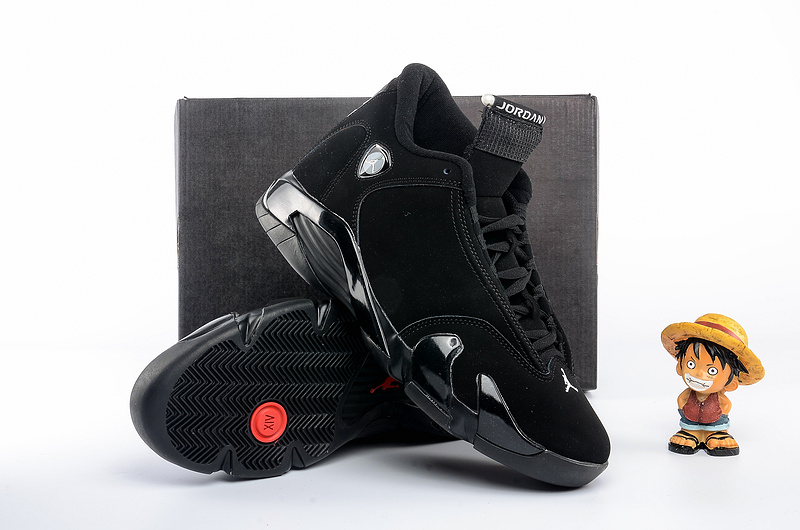 Air Jordan 14 All Black Cat Shoes - Click Image to Close