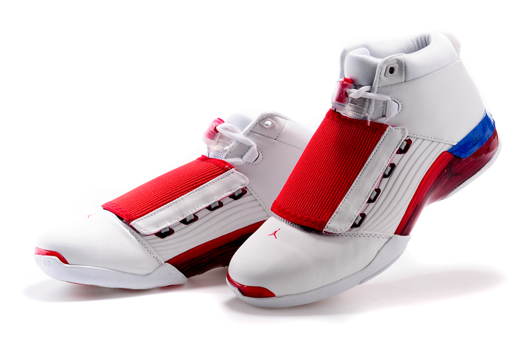 Air Jordan 7 White Red Blue Basketball Shoes