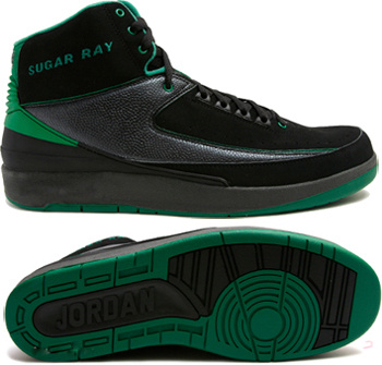 Jordan 2 Retro Black Green Chrome - Click Image to Close