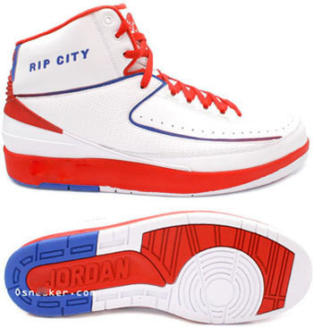 Jordan 2 Retro White Red Blue Chrome - Click Image to Close