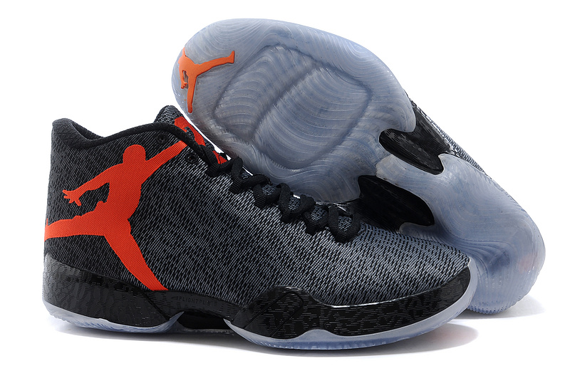 Air Jordan 29 Black Orange Jumpman Logo Shoes