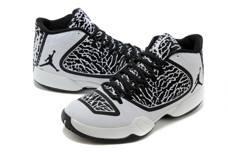 Air Jordan 29 Black White Shoes - Click Image to Close