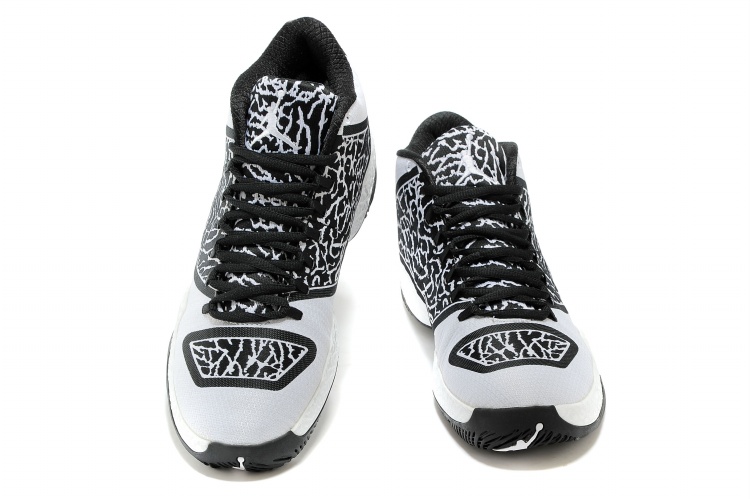 Air Jordan 29 White Black Basketball Shoes - Click Image to Close