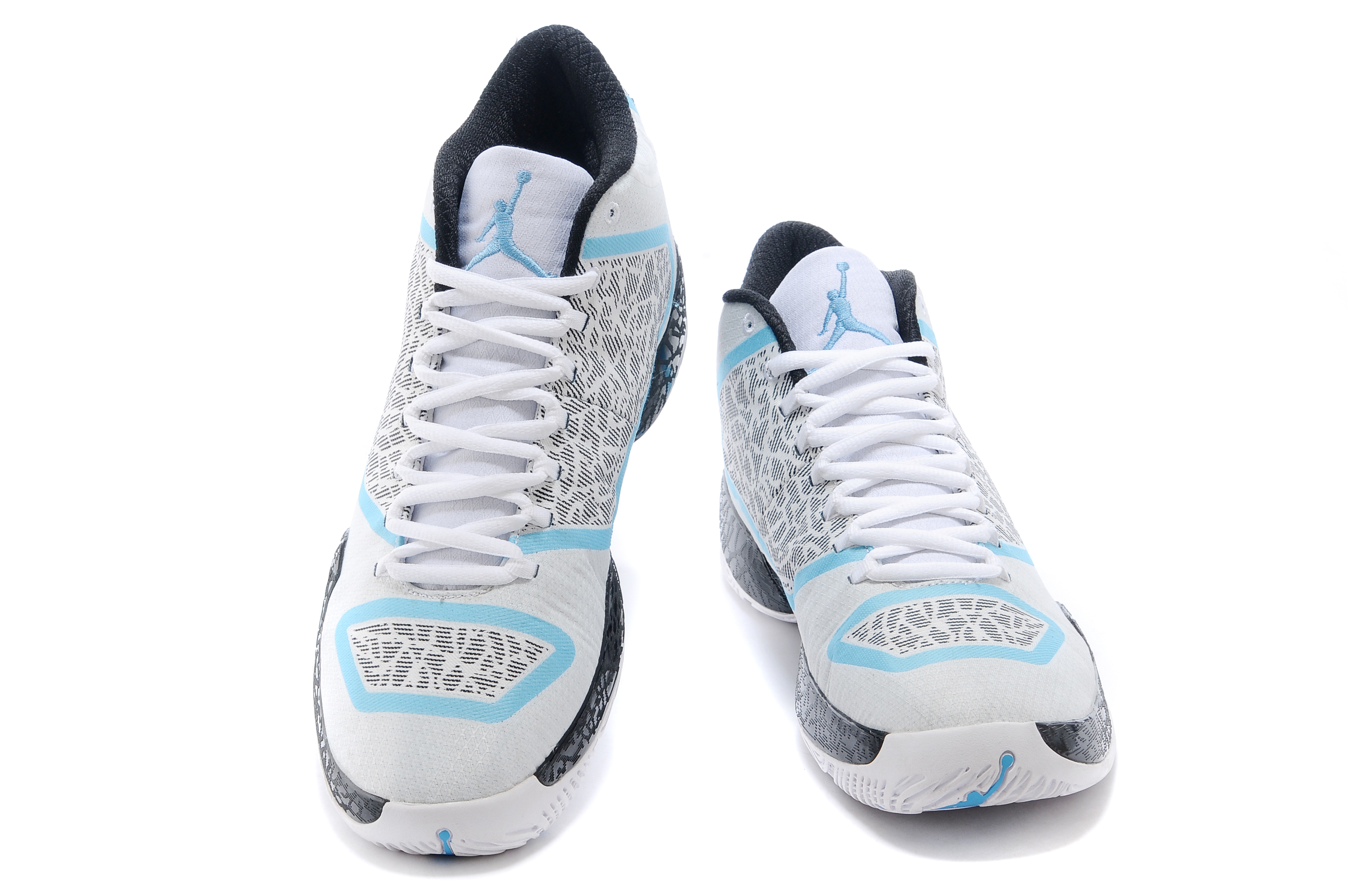 Air Jordan 29 White Black Blue Basketball Shoes - Click Image to Close