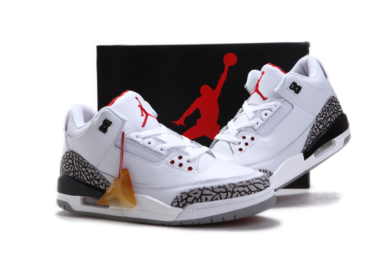 Air Jordan 3 Chalcedoney Edition White Grey - Click Image to Close