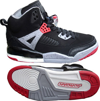 Air Jordan Shoes 3.5 Black Grey Red - Click Image to Close