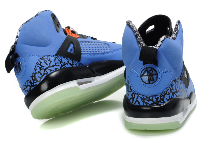 Midnight Air Jordan 3.5 Blue Black White Shoes - Click Image to Close