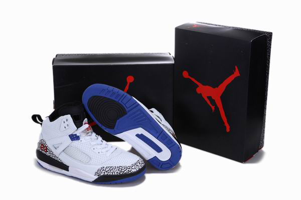 2012 Air Jordan 3.5 Reissue White Black Blue Cement Shoes - Click Image to Close