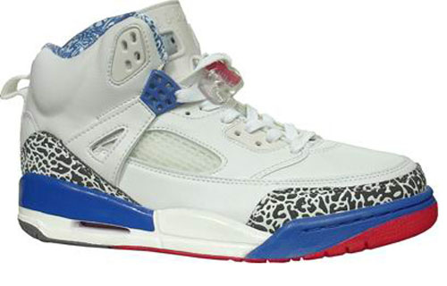 Air Jordan Shoes 3.5 White Blue Red