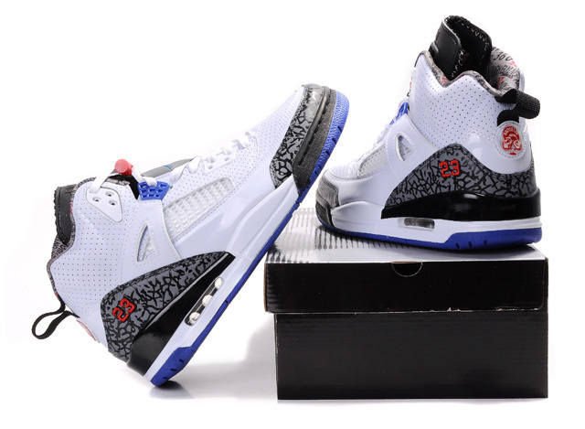 Air Jordan Shoes 3.5 White Grey Blue
