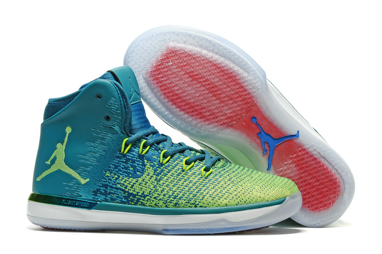 Air Jordan 31 Blue Green Shoes - Click Image to Close