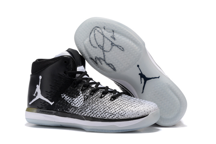 Air Jordan 31 GS Oreo Grey Black Shoes - Click Image to Close