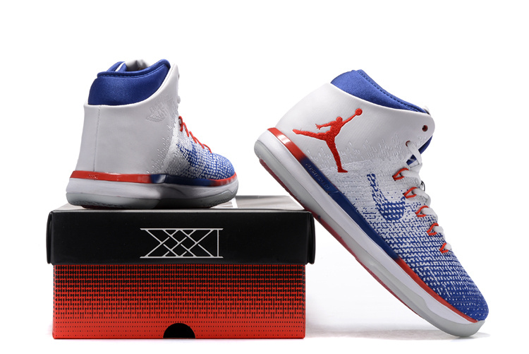 Air Jordan 31 GS USA White Blue Red Shoes