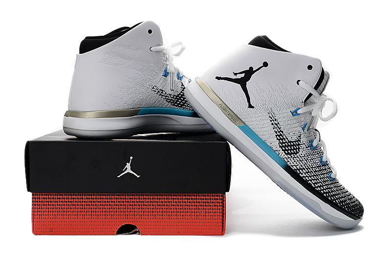 Air Jordan 31 N7 White Grey Black Shoes - Click Image to Close