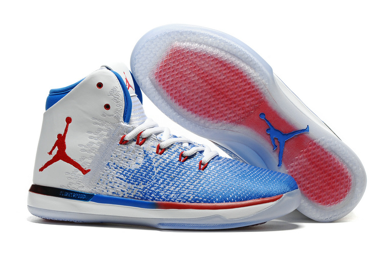 Air Jordan 31 White Blue Red Shoes