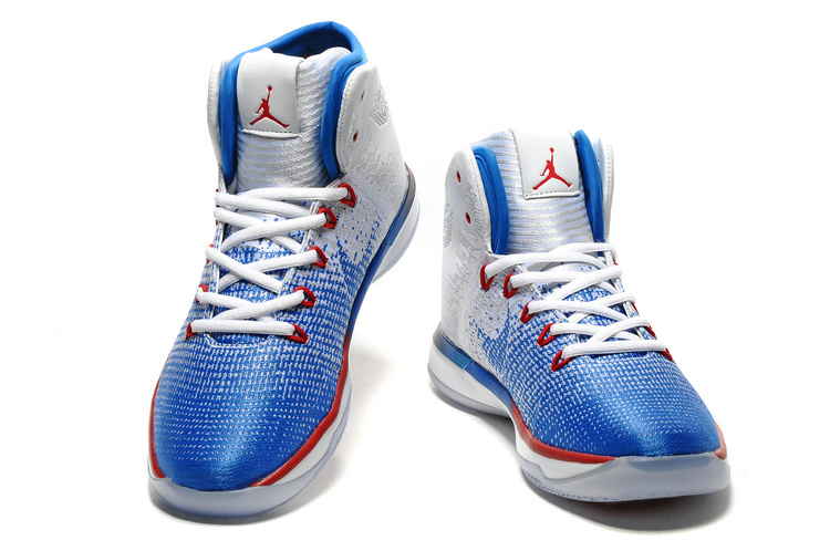 Air Jordan 31 White Blue Red Shoes - Click Image to Close