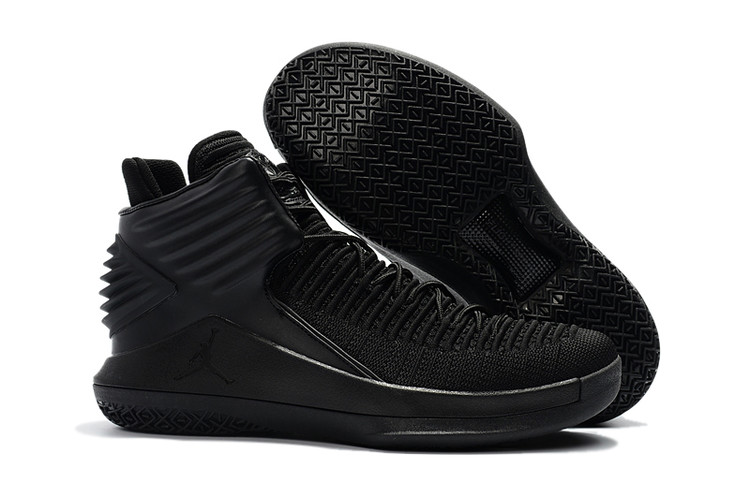 Air Jordan 32 All Black Shoes - Click Image to Close