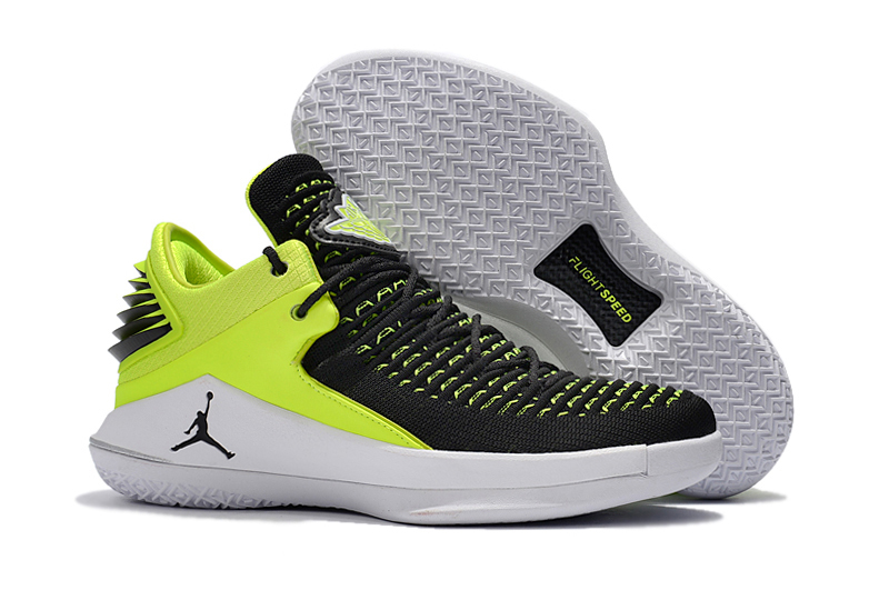 Air Jordan 32 Black Fluorscent Green Shoes - Click Image to Close