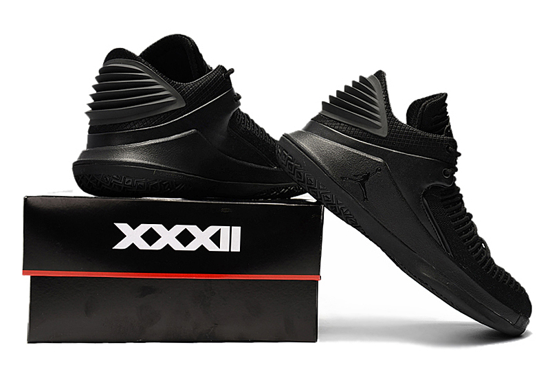 Air Jordan 32 Low All Black Shoes - Click Image to Close