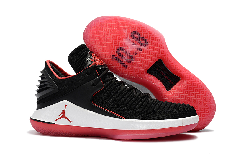 Air Jordan 32 Low Black Red White Shoes