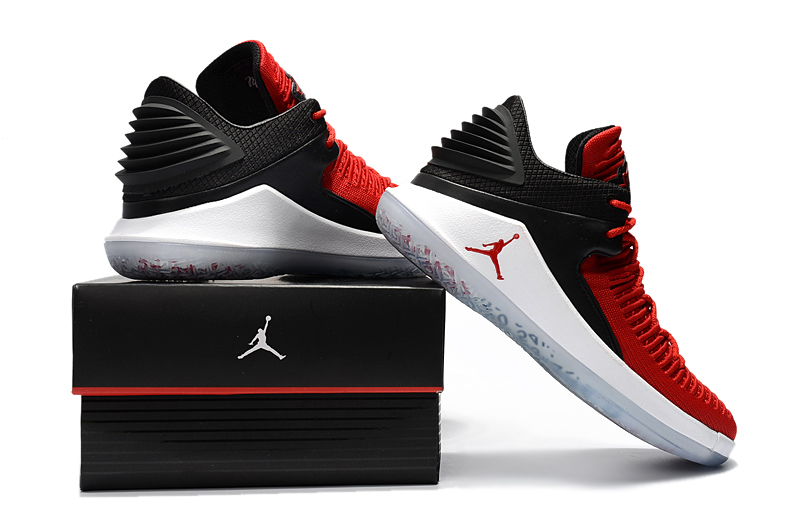 Air Jordan 32 Low Cement Black Red Shoes - Click Image to Close