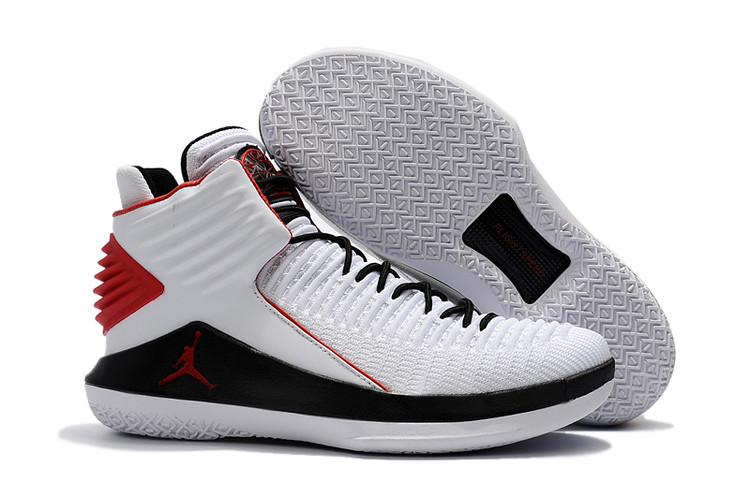 Air Jordan 32 White Black Red Shoes