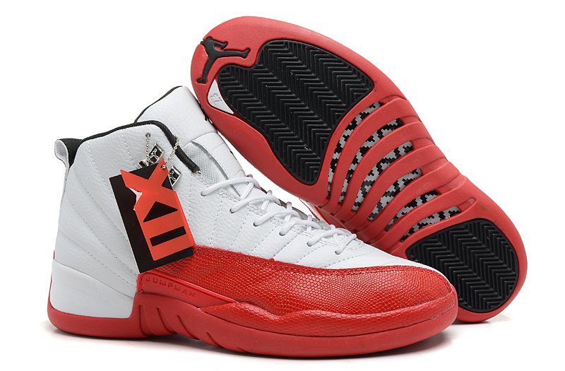2013 Jordan 12 Hardback White Red Shoes - Click Image to Close