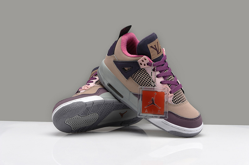 Air Jordan 4 L V Coffe Colorways For Women - Click Image to Close