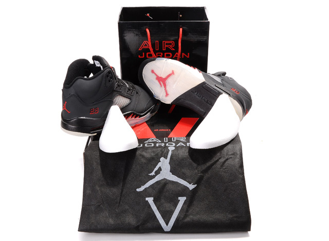 Air Jordan 5 Hardcover Box Black White Red
