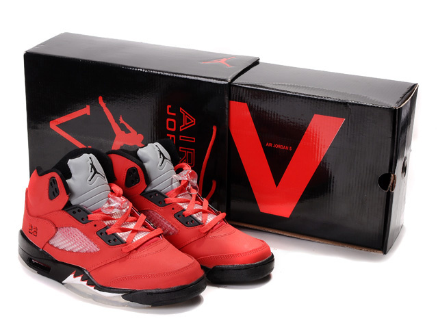 Air Jordan 5 Hardcover Box Red Black White