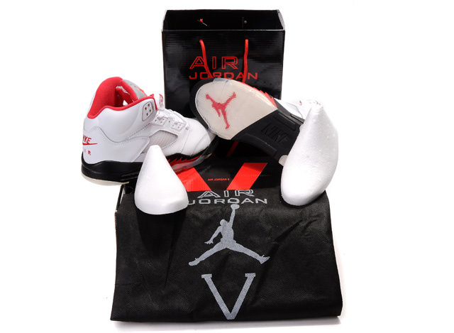 Air Jordan 5 Hardcover Box White Black Red