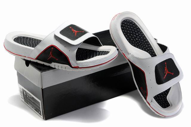 Air Jordan Hydro 5 White Black Red