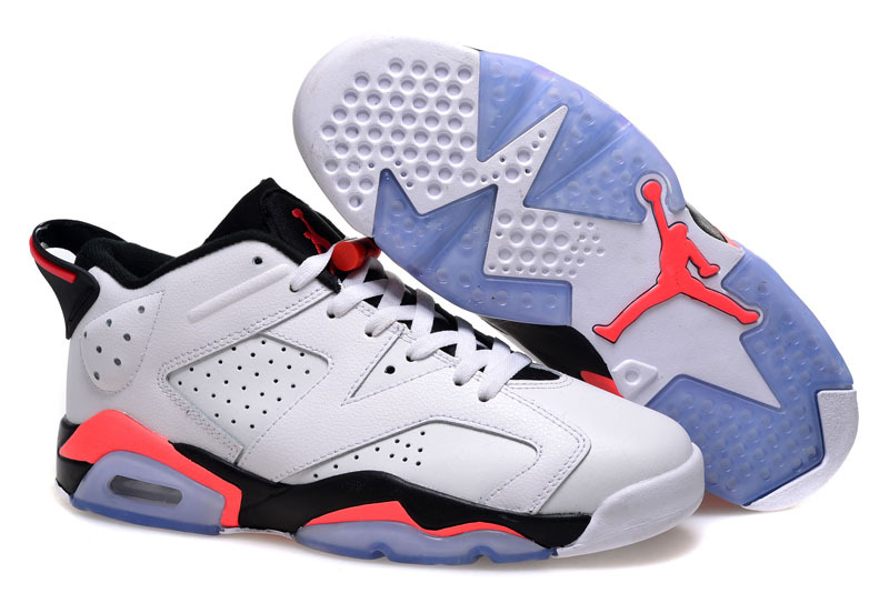 Air Jordan 6 Low White Black Pink Shoes - Click Image to Close