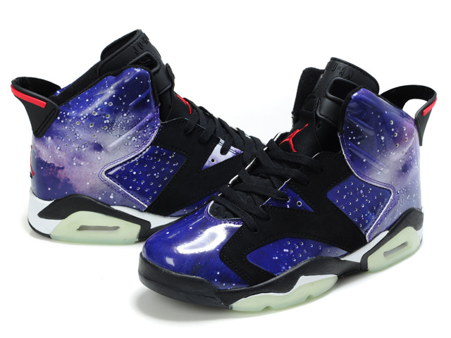 Air Jordan 6 Lunar Legend Edition Purple Black Shoes - Click Image to Close