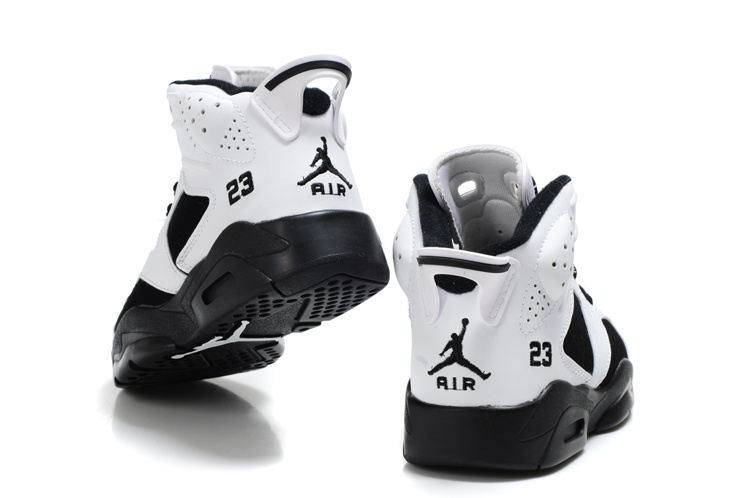 Air Jordan 6 White Black For Kids